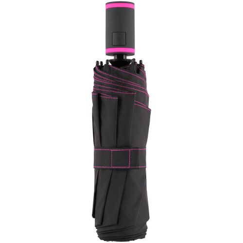 Зонт складной AOC Mini с цветными спицами, розовый 3