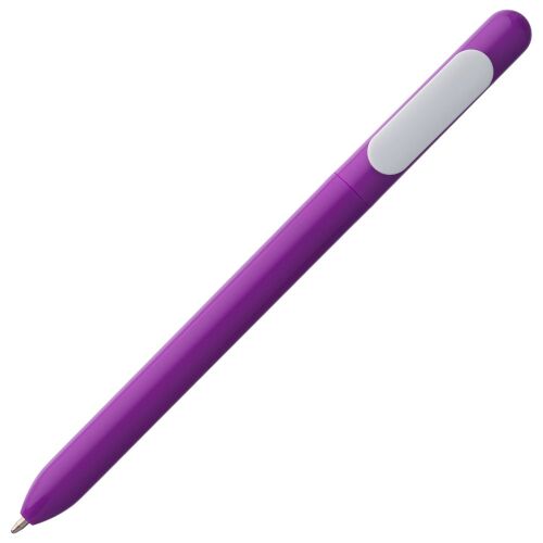 Ручка шариковая Swiper, фиолетовая с белым 2