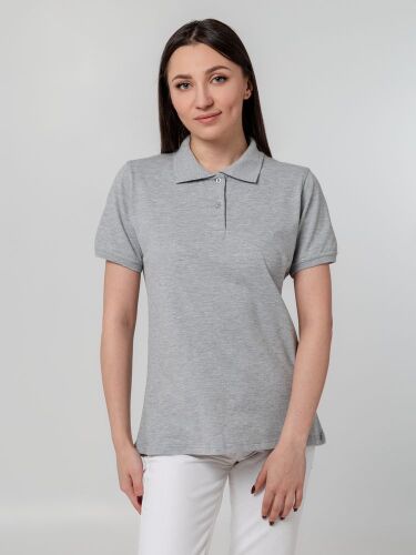 Рубашка поло женская Virma Stretch Lady, серый меланж, размер M 4