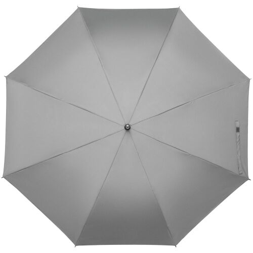 Зонт-трость Manifest со светоотражающим куполом, серый 3