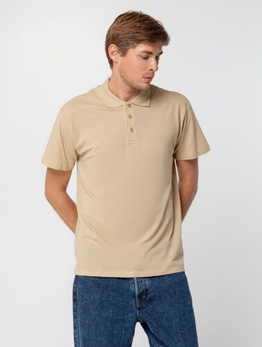 Рубашка поло мужская Summer 170 бежевая, размер S 4