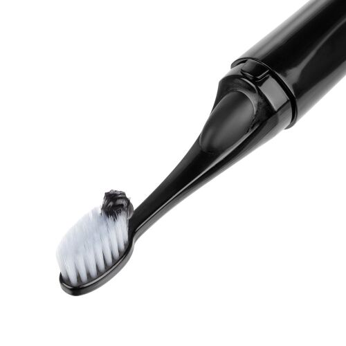 Зубная щетка с пастой Push & Brush, черная 4