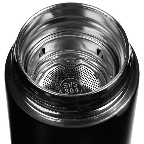 Смарт-бутылка с заменяемой батарейкой Long Therm, черная 11