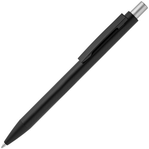 Ручка шариковая Chromatic, черная с серебристым 1