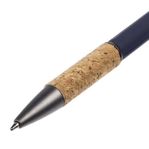 Ручка шариковая Cork, синяя 4