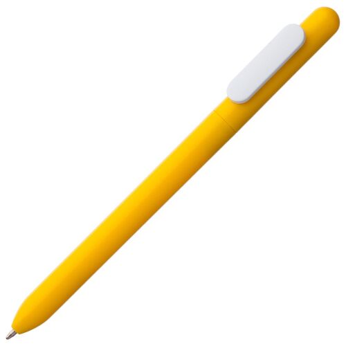 Ручка шариковая Swiper, желтая с белым 1