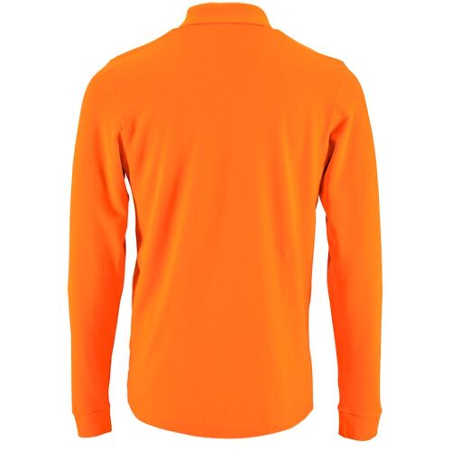 Рубашка поло мужская с длинным рукавом Perfect LSL Men оранжевая 2