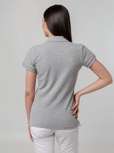 Рубашка поло женская Virma Premium Lady, серый меланж, размер XX 4