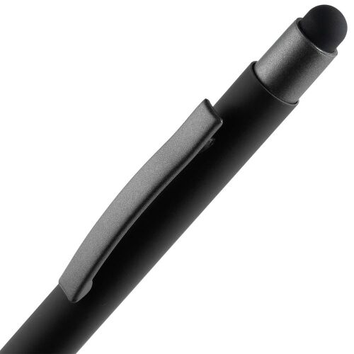 Ручка шариковая Atento Soft Touch Stylus со стилусом, черная 4