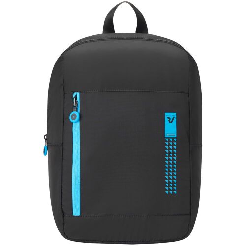 Складной рюкзак Compact Neon, черный с голубым 2