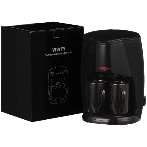 Электрическая кофеварка Vivify, черная 6