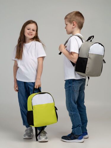Детский рюкзак Comfit, белый с зеленым яблоком 6