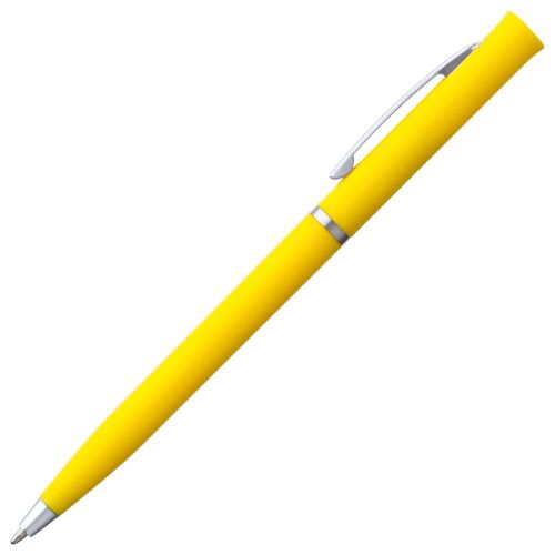 Ручка шариковая Euro Chrome, желтая 2