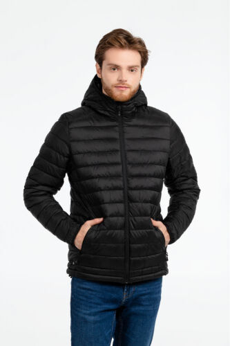 Куртка компактная мужская Stavanger черная с серым, размер 4XL 5