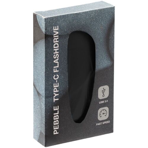 Флешка Pebble Type-C, USB 3.0, черная, 32 Гб 2