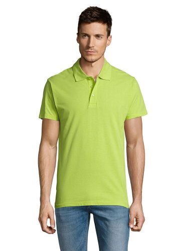 Рубашка поло мужская Summer 170 зеленое яблоко, размер L 4