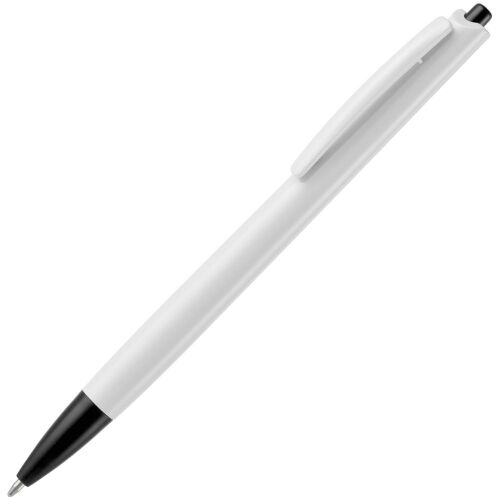 Ручка шариковая Tick, белая с черным 1