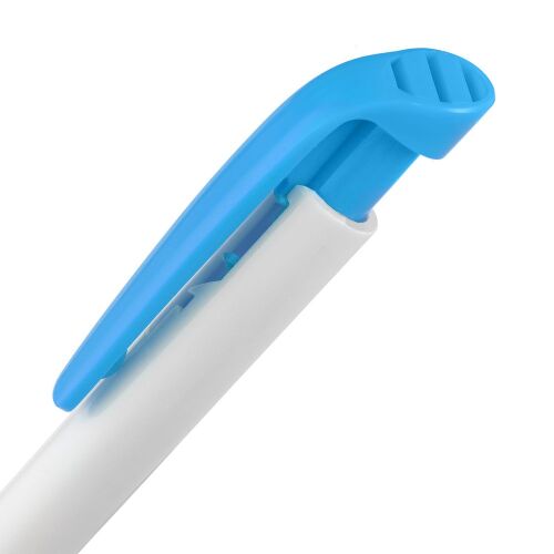 Ручка шариковая Favorite, белая с голубым 4