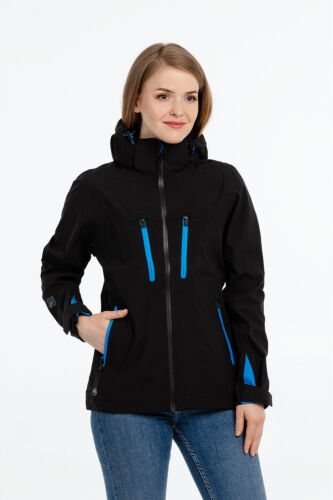 Куртка софтшелл женская Patrol черная с синим, размер L 4