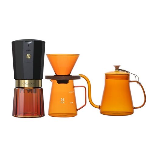 Кофейный набор Amber Coffee Maker Set, оранжевый с черным 8