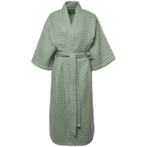 Халат вафельный женский Boho Kimono, зеленая мята, размер M (44- 8