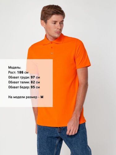 Рубашка поло мужская Virma light, оранжевая, размер M 3