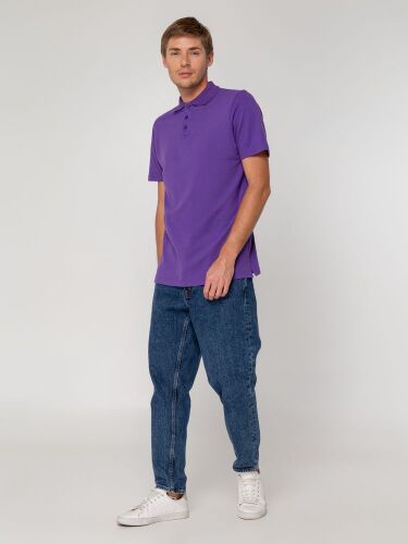Рубашка поло мужская Virma light, фиолетовая, размер 3XL 7