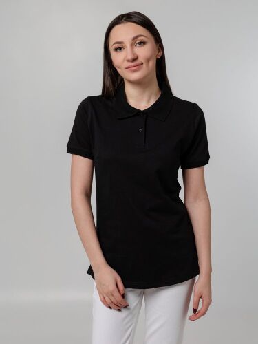 Рубашка поло женская Virma Stretch Lady, черная, размер S 5
