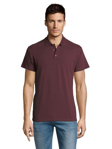Рубашка поло мужская Summer 170 бордовая, размер XL 4