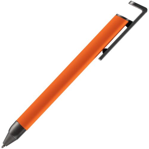 Ручка шариковая Standic с подставкой для телефона, оранжевая 3