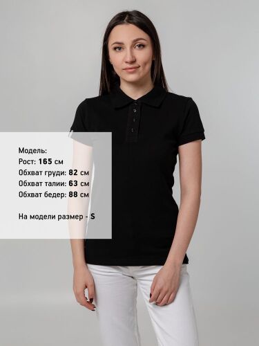 Рубашка поло женская Virma Premium Lady, черная, размер M 3