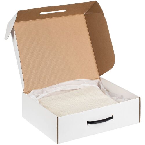 Коробка самосборная Light Case, белая, с черной ручкой 3