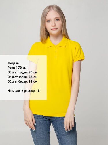 Рубашка поло женская Virma lady, желтая, размер M 3