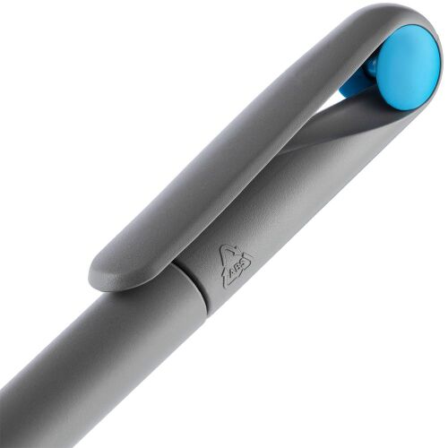Ручка шариковая Prodir DS1 TMM Dot, серая с голубым 5