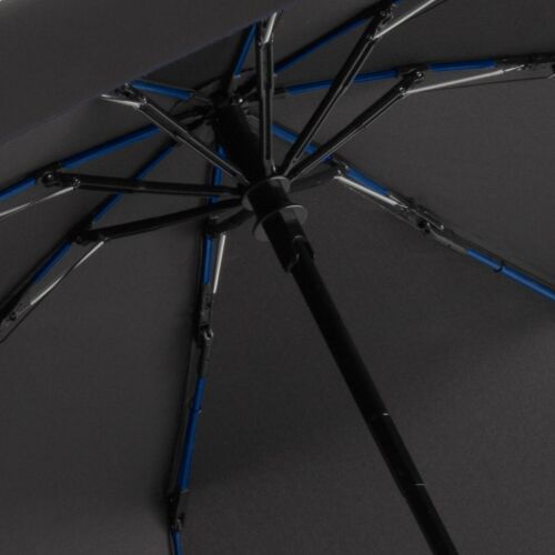Зонт складной AOC Mini с цветными спицами, темно-синий 2