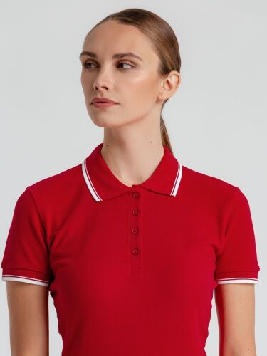 Рубашка поло женская Practice women 270 красная с белым, размер  5