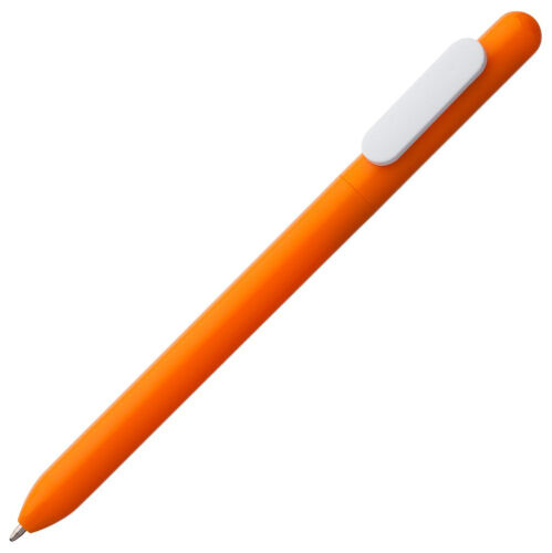 Ручка шариковая Swiper, оранжевая с белым 1