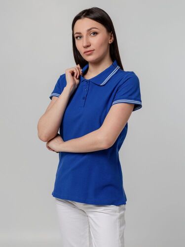 Рубашка поло женская Virma Stripes Lady, ярко-синяя, размер M 4