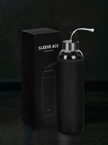 Бутылка для воды Sleeve Ace, черная 7