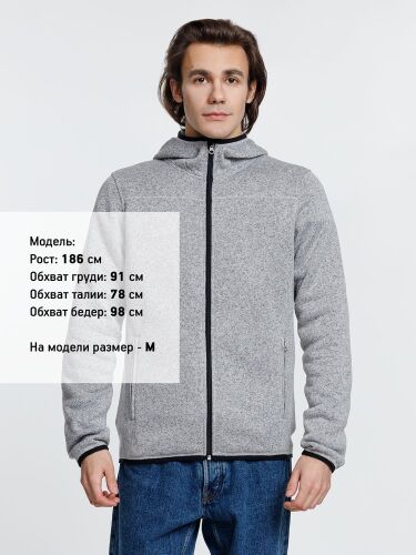 Куртка с капюшоном унисекс Gotland, серая, размер M 6
