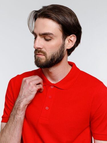 Рубашка поло мужская Adam, красная, размер XXL 5