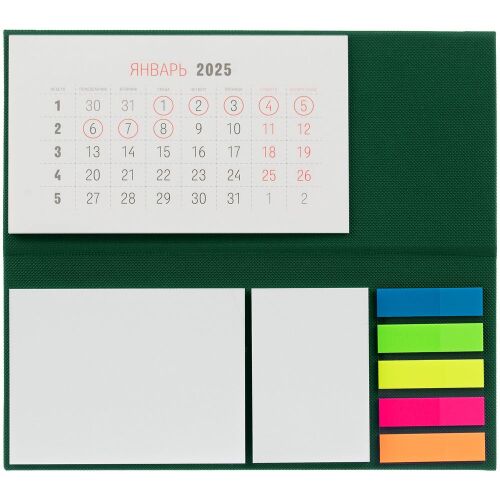 Календарь настольный Grade, зеленый 2