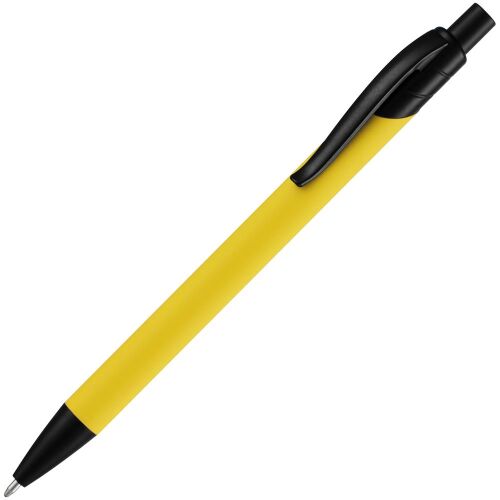 Ручка шариковая Undertone Black Soft Touch, желтая 1
