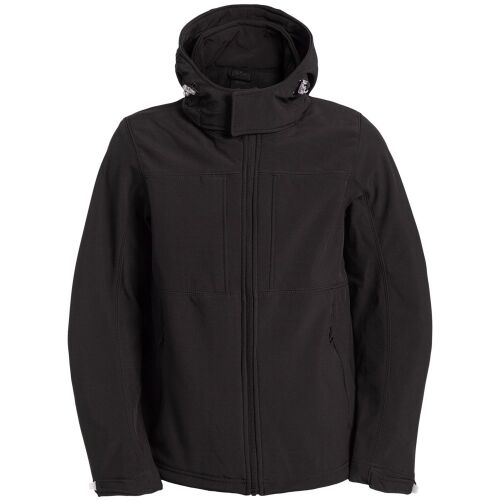 Куртка мужская Hooded Softshell черная, размер S 8