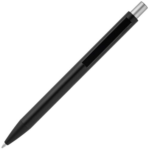 Ручка шариковая Chromatic, черная с серебристым 3