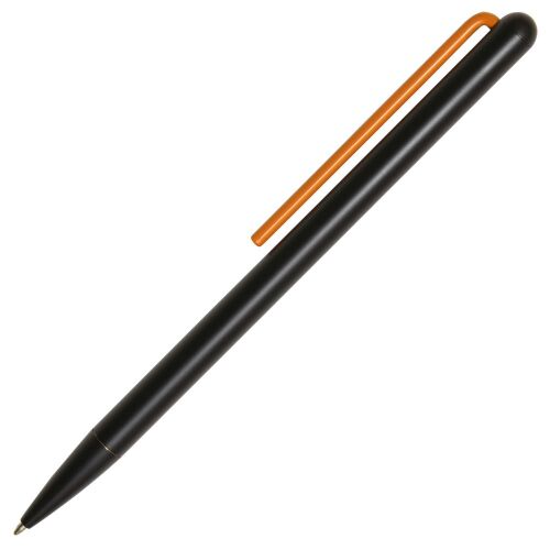 Шариковая ручка GrafeeX в чехле, черная с оранжевым 1
