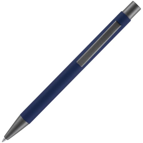 Ручка шариковая Atento Soft Touch, темно-синяя 3