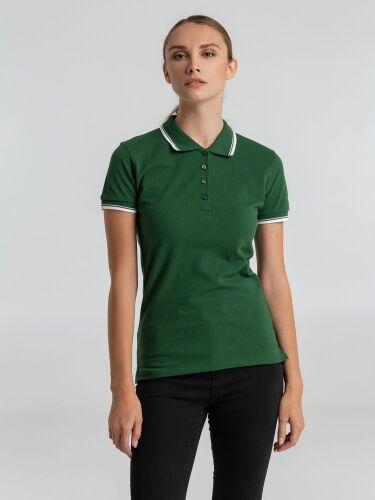 Рубашка поло женская Practice women 270 зеленая с белым, размер  3