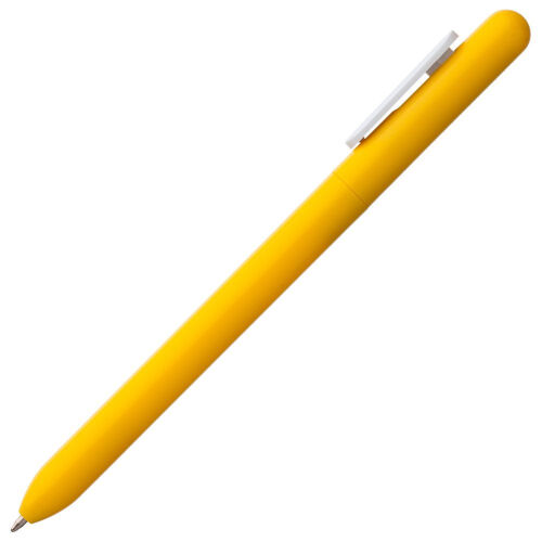 Ручка шариковая Swiper, желтая с белым 3