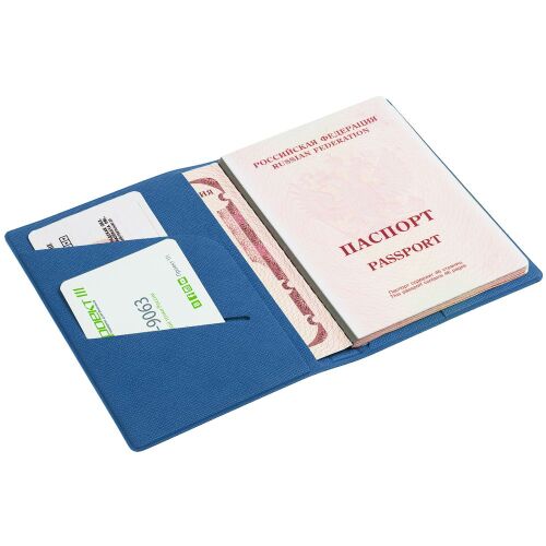 Обложка для паспорта Devon, ярко-синяя 3